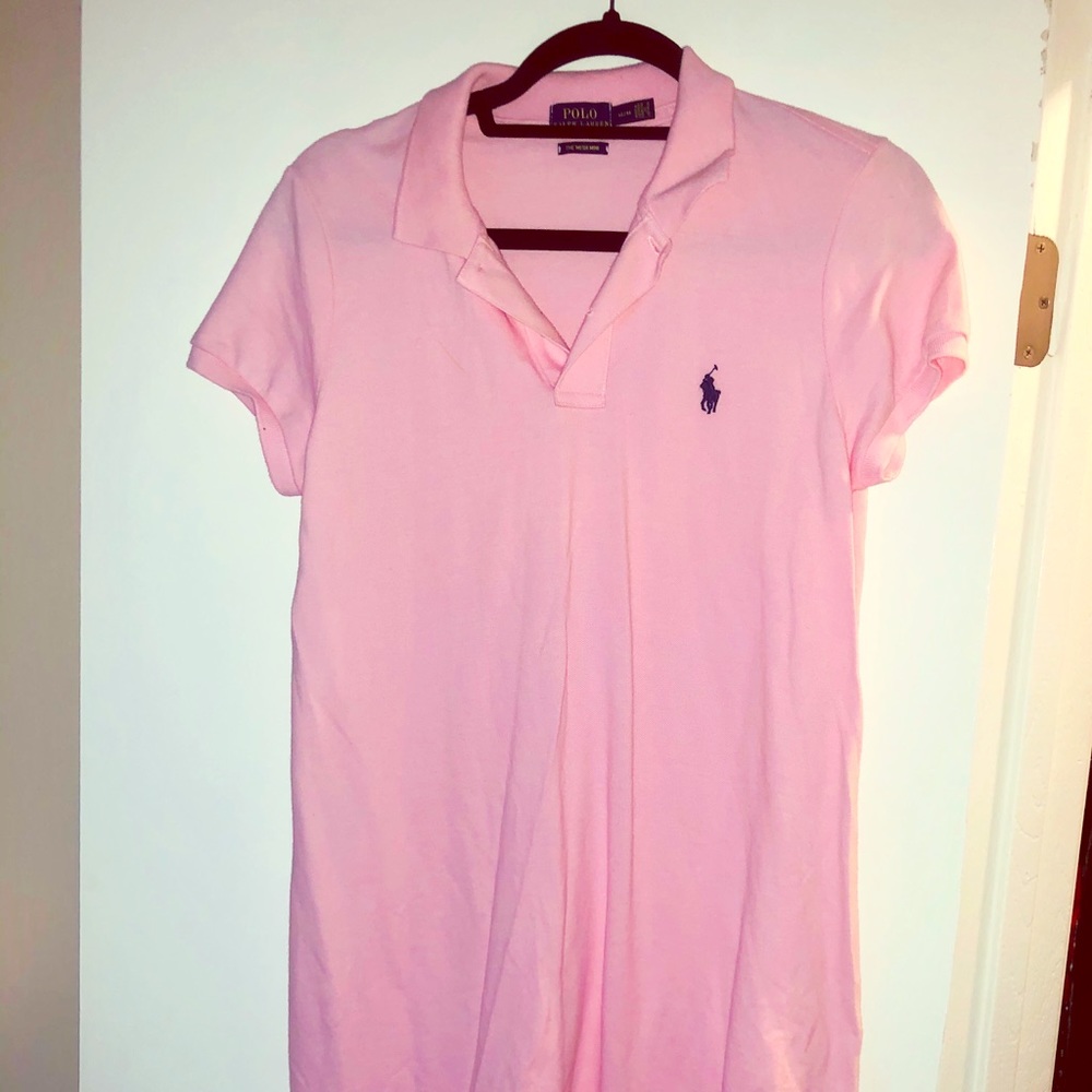 Pink polo dress
